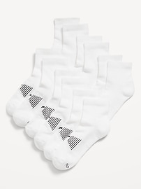 Image number 1 showing, 6-Pack Athletic Quarter Crew Socks for Men