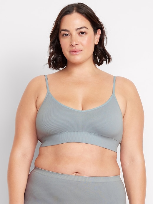 Image number 7 showing, Seamless Ribbed Longline Bra