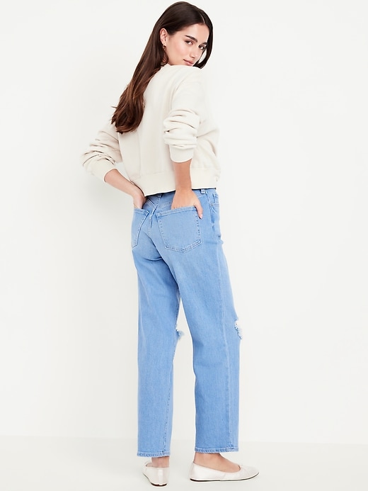 Image number 3 showing, High-Waisted OG Loose Ripped Jeans