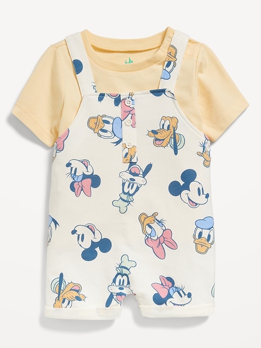 View large product image 1 of 1. Disney© Short-Sleeve T-Shirt and Shortalls Set for Baby