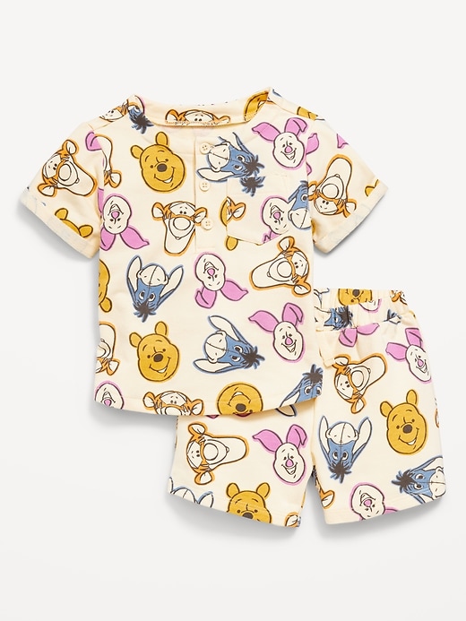 View large product image 1 of 1. Disney© Henley T-Shirt and Shorts Set for Baby