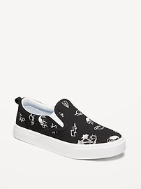 Image number 1 showing, Slip-On Canvas Sneakers for Boys