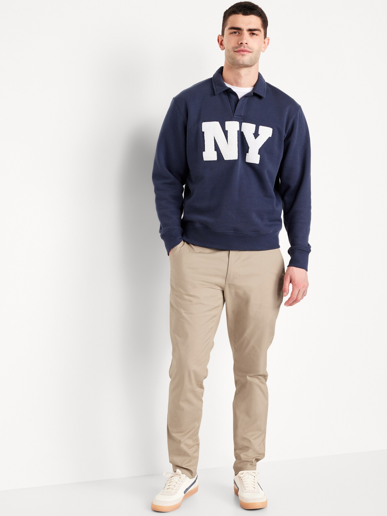 Мужские брюки Old Navy Athletic Tech Ultimate 4.0 Chino, цвет: Серо-бежевый — фото 3