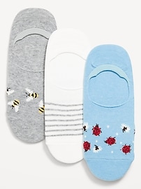 Image number 1 showing, No-Show Socks 3-Pack for Women