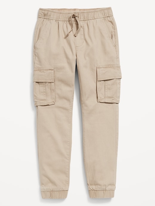 View large product image 2 of 2. Built-In Flex Twill Cargo Jogger Pants for Boys