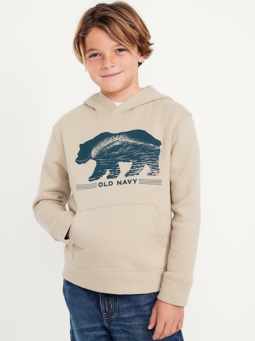 View large product image 1 of 3. Logo-Graphic Pullover Hoodie for Boys