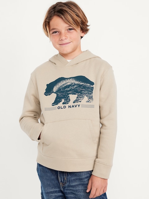Logo-Graphic Pullover Hoodie for Boys
