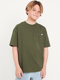 Image number 1 showing, Oversized Short-Sleeve Pocket T-Shirt for Boys