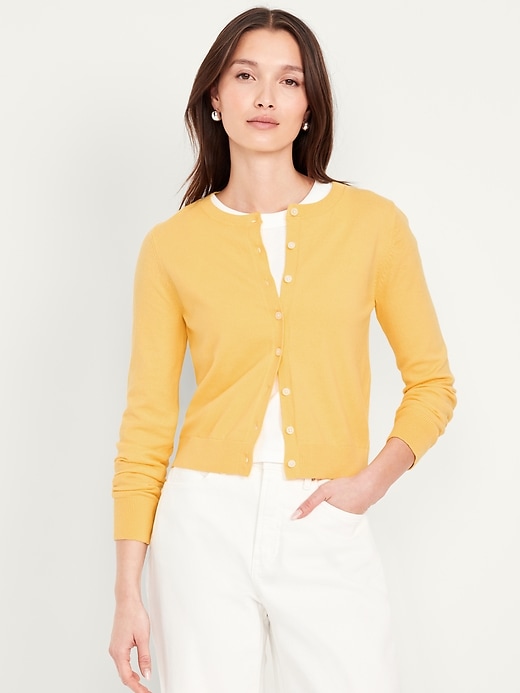 Image number 1 showing, SoSoft Lite Crop Cardigan Sweater