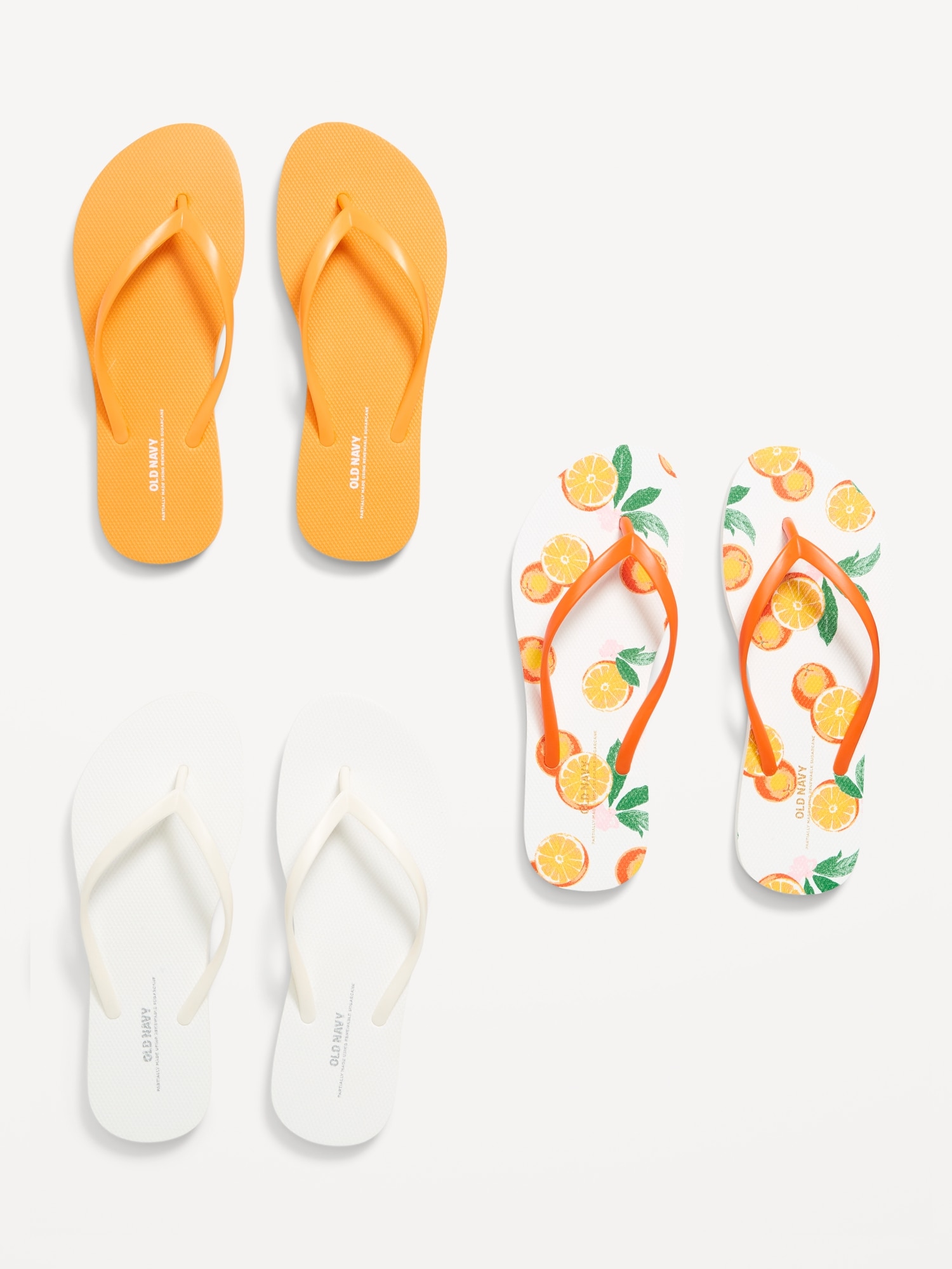 Flip-Flop Sandals 3-Pack (Partially Plant-Based)