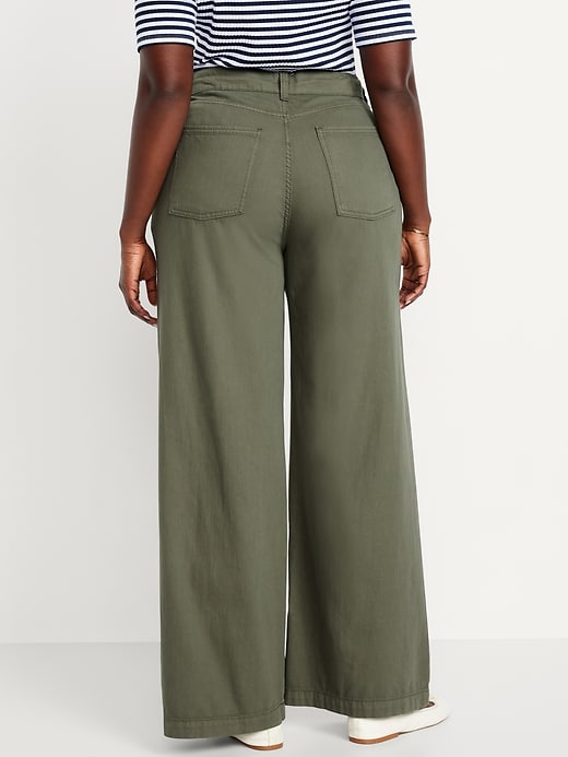 Image number 6 showing, High-Waisted Super Wide-Leg Drapey Pants