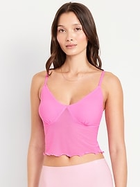 Image number 1 showing, Mesh Cami Lounge Top