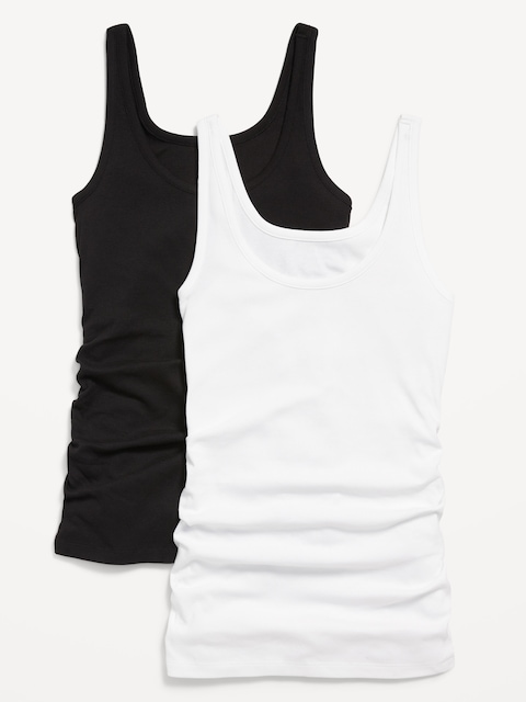 Maternity First Layer Rib-Knit Tank Top 2-Pack - Multi Pack