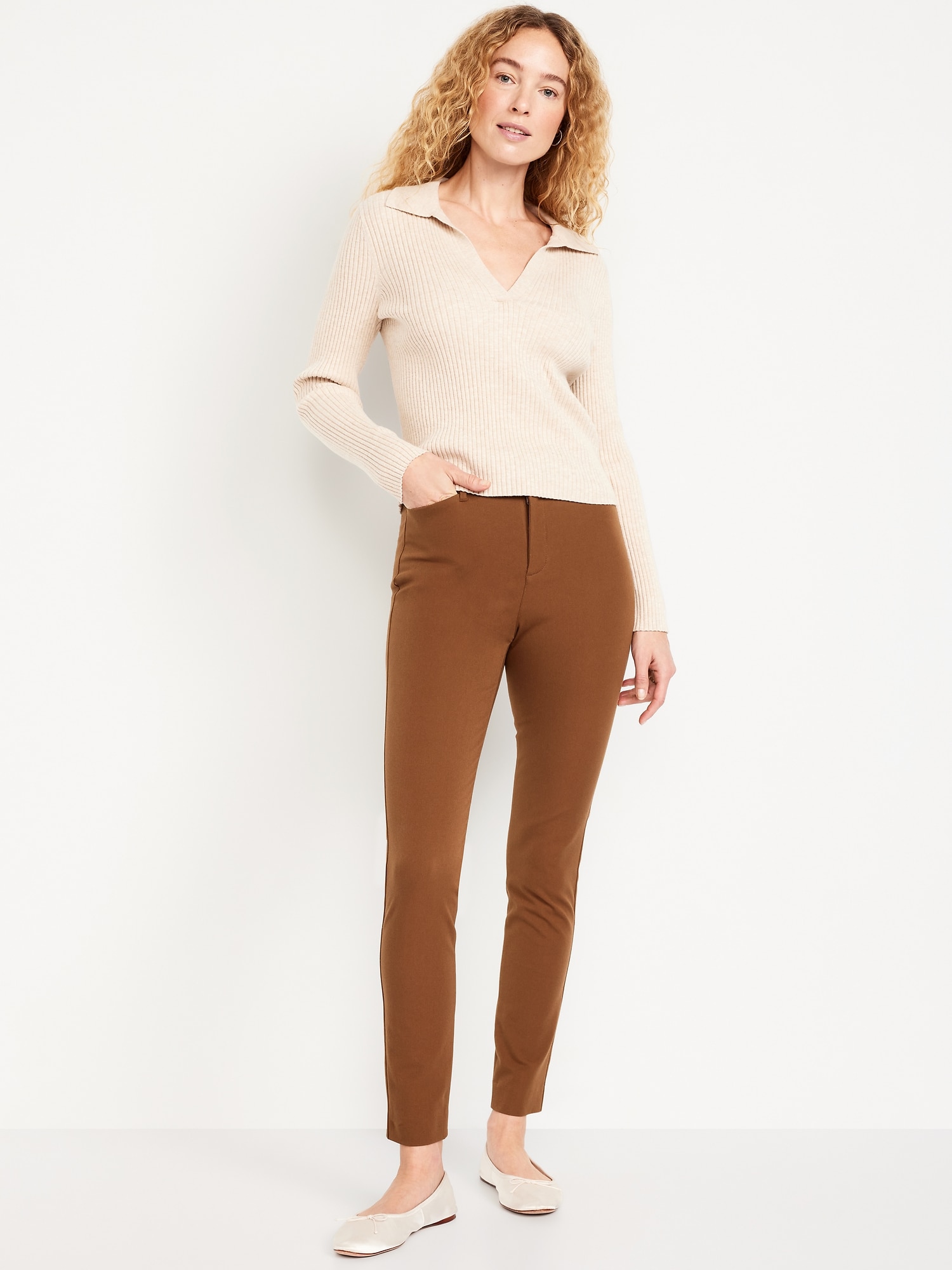 High-Waisted Pixie Skinny Ankle Pants