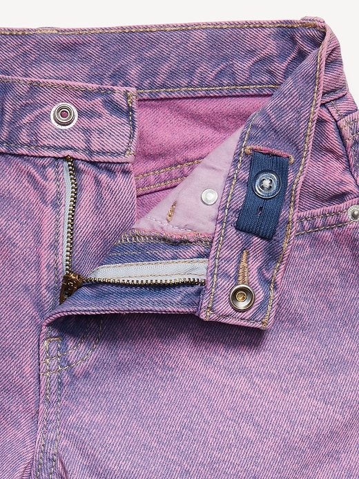 Image number 5 showing, High-Waisted Frayed-Hem Jean Shorts for Girls