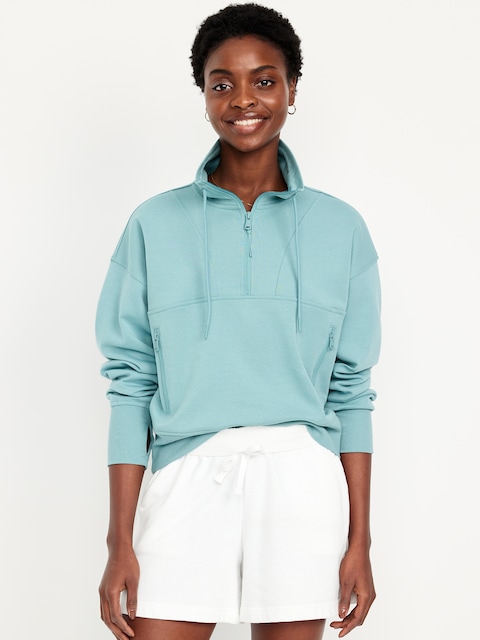 Dynamic Fleece Half-Zip Sweatshirt - Luminous Blue