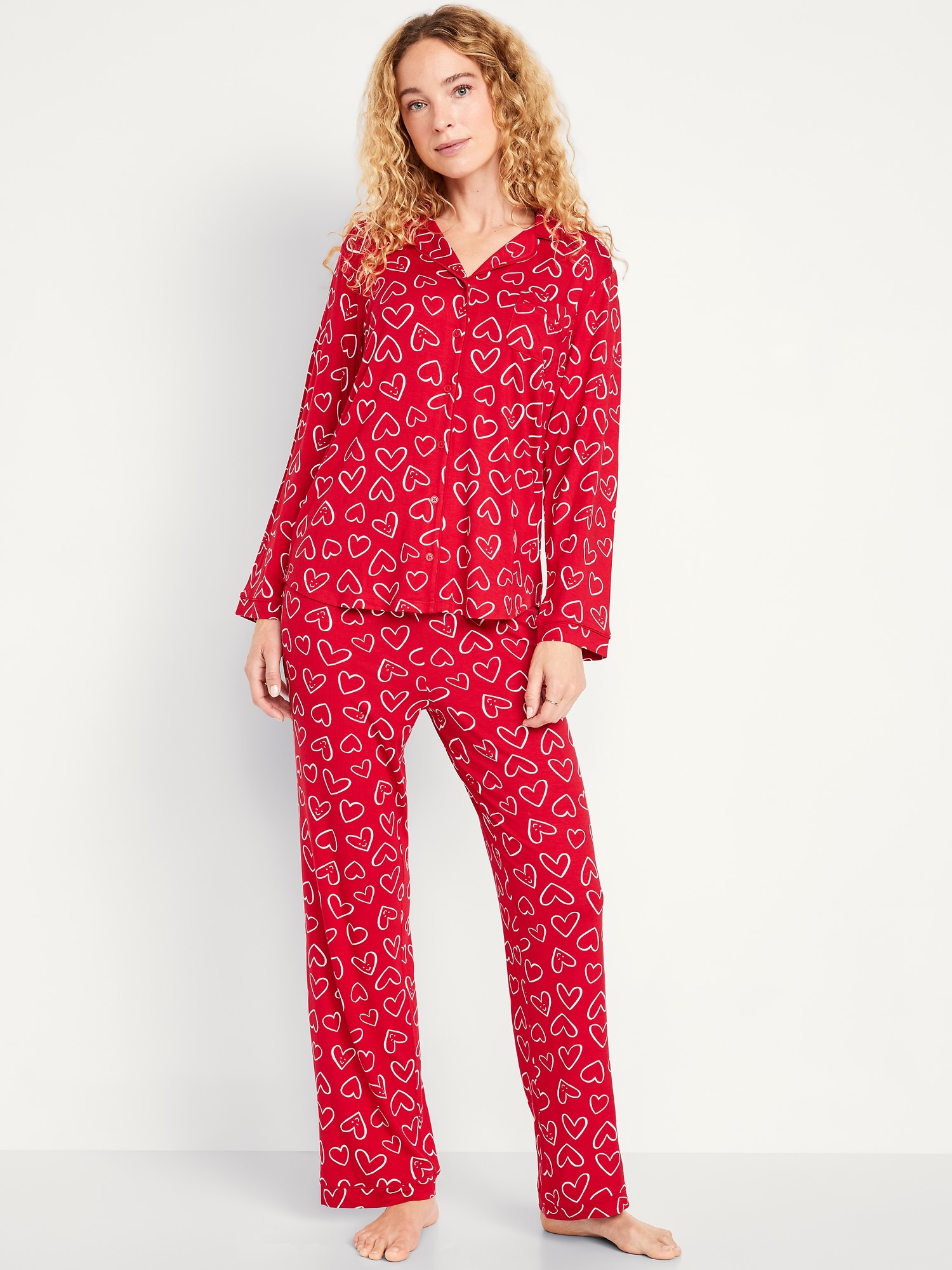 Knit Jersey Pajama Pant Set | Old Navy