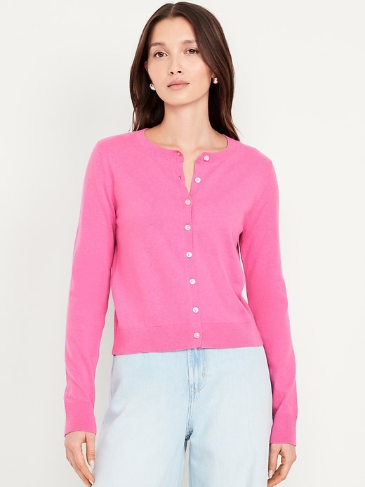 Image number 1 showing, SoSoft Lite Crop Cardigan Sweater