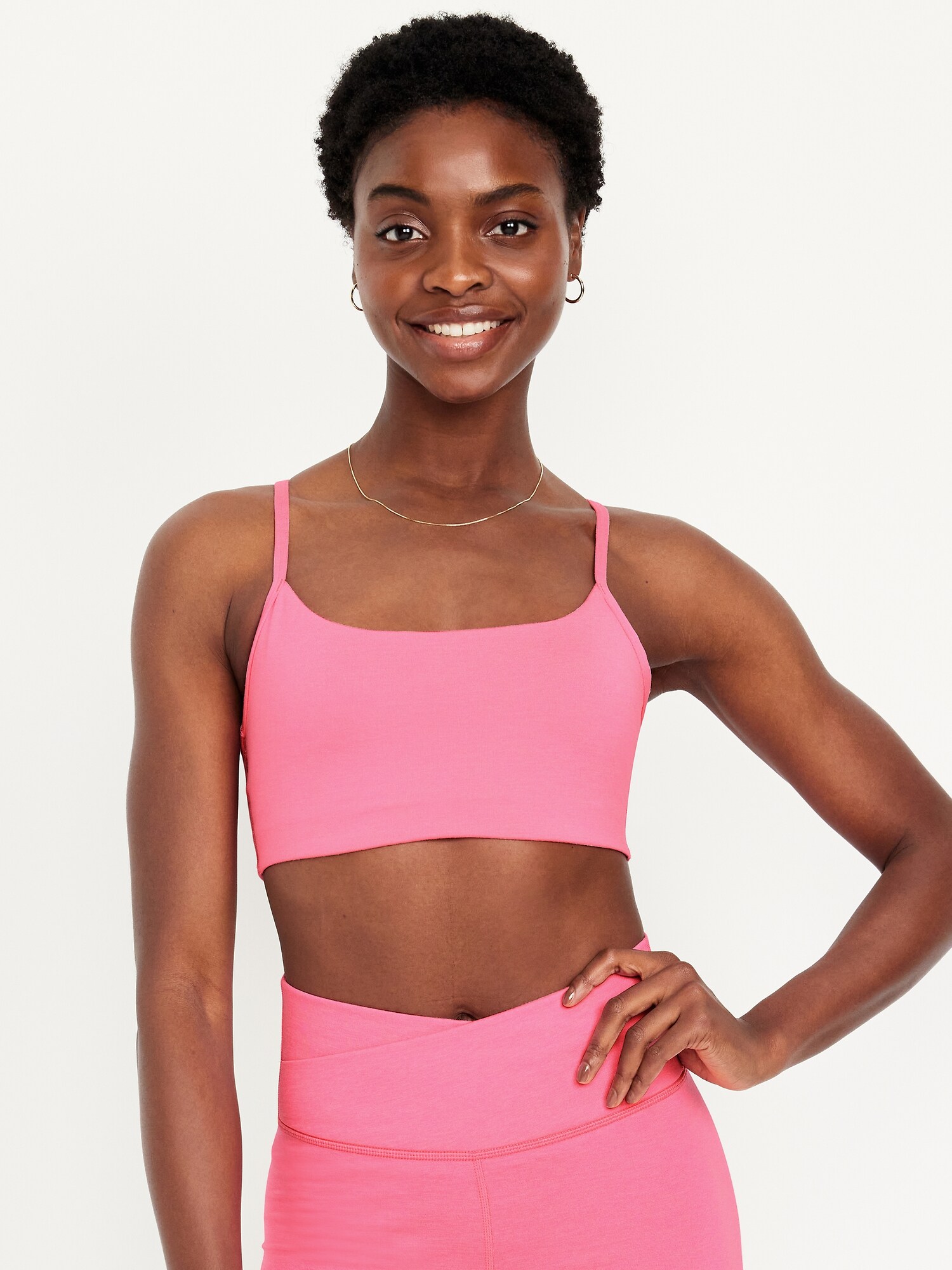 Women's Metallic Crop Top – Shiny Light-Support Rave Bra, Plunge Neckline, Adjustable For Festivals & Swim