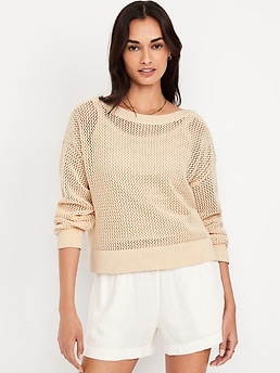 クラネ CLANE BOAT NECK SHAGGY KNIT ONEPIECE/BEIGE/1 （BEIGE） CLANE(クラネ)｜BOAT NECK CROCHET KNIT TOPS/ニット/IVORY の
