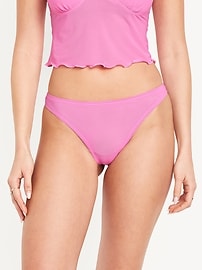 Image number 1 showing, Low-Rise Mesh Thong Underwear