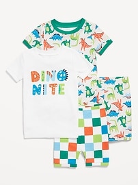 Image number 1 showing, Snug-Fit Graphic Pajama 4-Piece Set for Toddler & Baby
