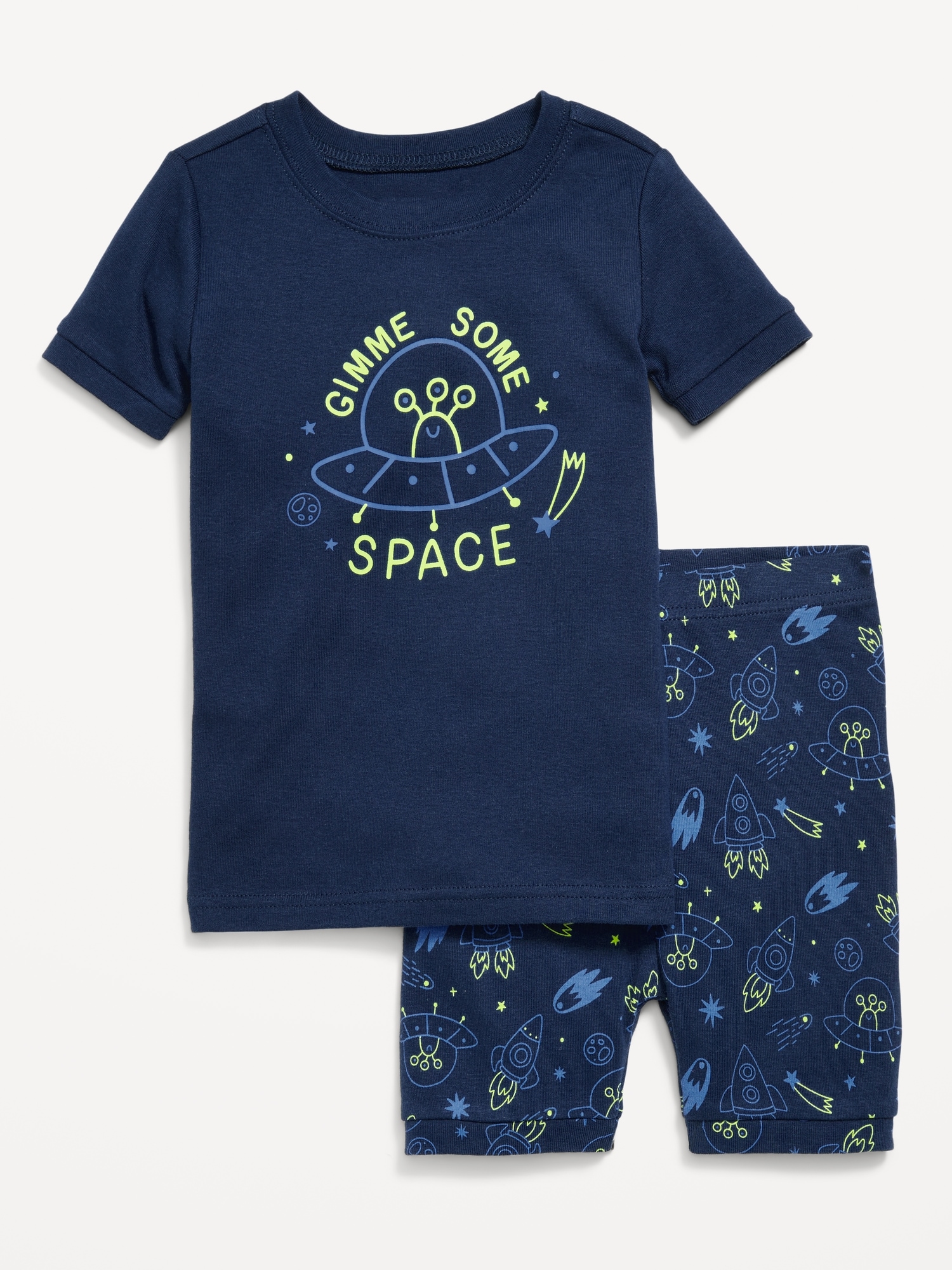 Snug-Fit Graphic Pajama Set for Toddler & Baby