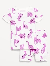 Image number 1 showing, Printed Snug-Fit Pajama Set for Toddler & Baby