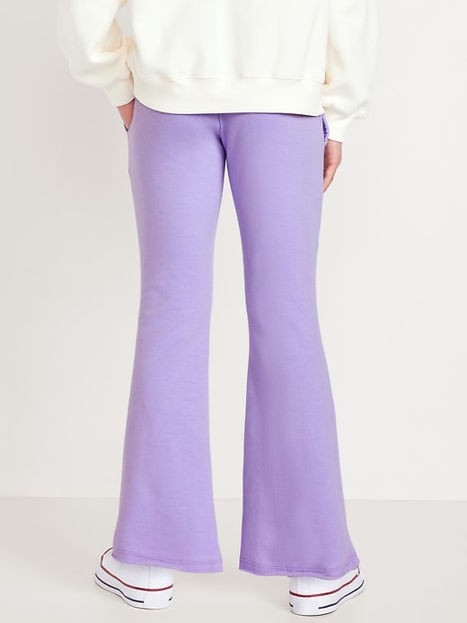 View large product image 2 of 3. Mid-Rise Flare-Leg Fleece Sweatpants for Girls