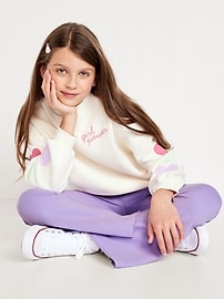 View large product image 3 of 3. Mid-Rise Flare-Leg Fleece Sweatpants for Girls