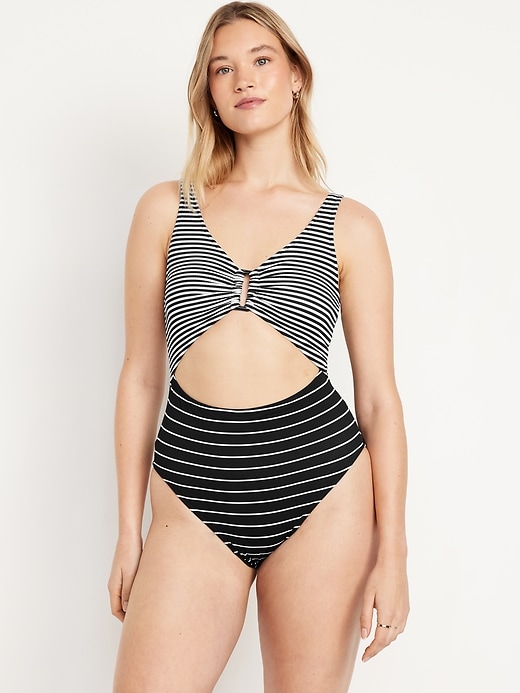 Image number 5 showing, One-Piece Cut-Out Swimsuit