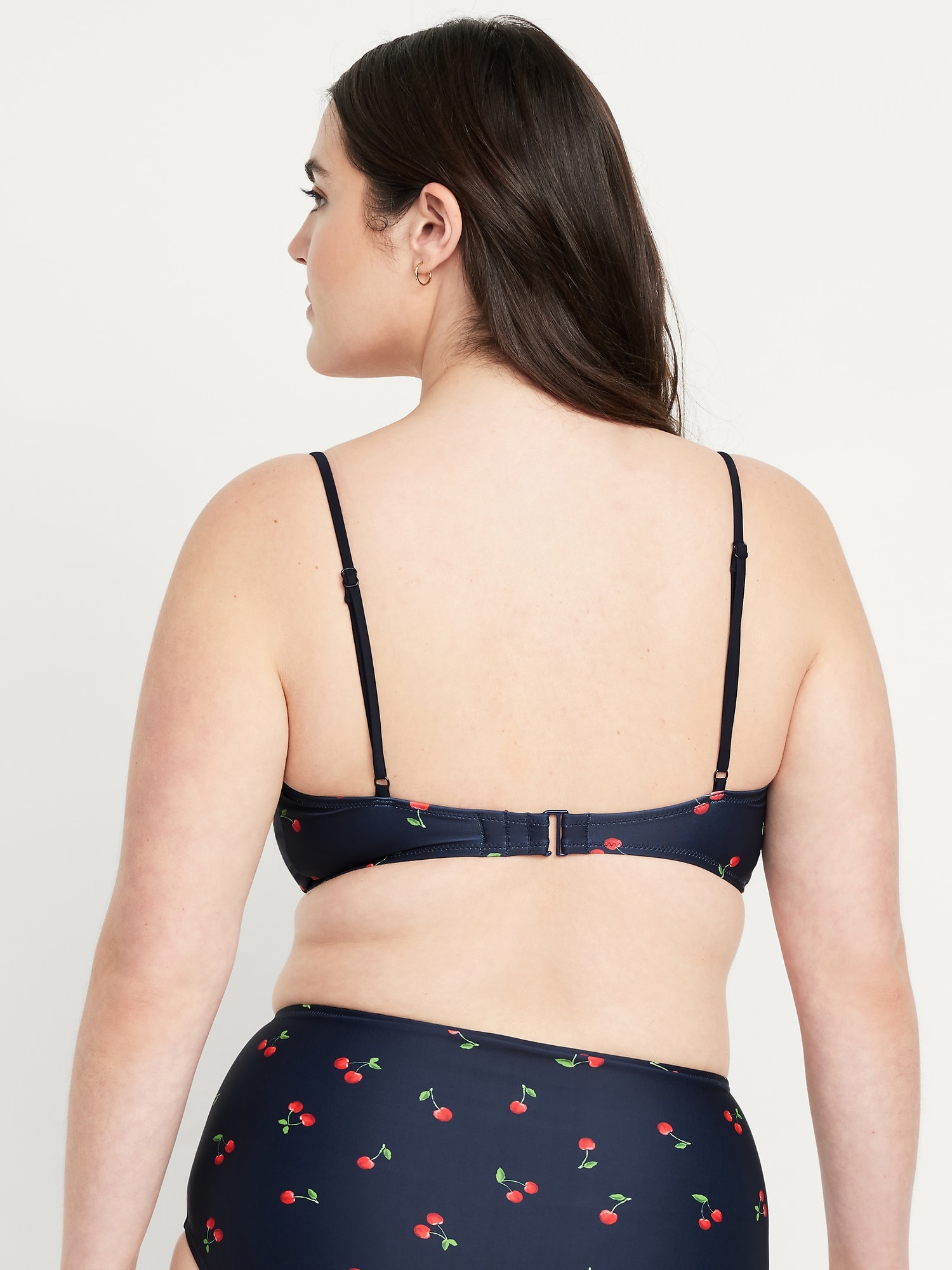 Верх бикини Matte, со сборками — Old Navy, цвет: Вишнёвый — фото 6