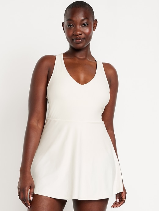 Image number 5 showing, Matte Tie-Back Swim Dress