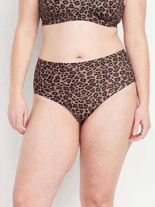 Image number 5 showing, High-Waisted No-Show Brief Underwear