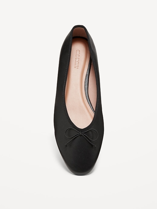 Image number 2 showing, Faux-Leather Ballet Flats