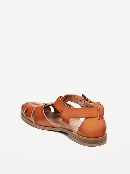 Image number 4 showing, Faux-Leather Fisherman Sandals