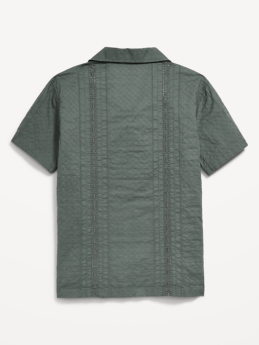 Image number 3 showing, Short-Sleeve Textured Pocket Shirt for Boys