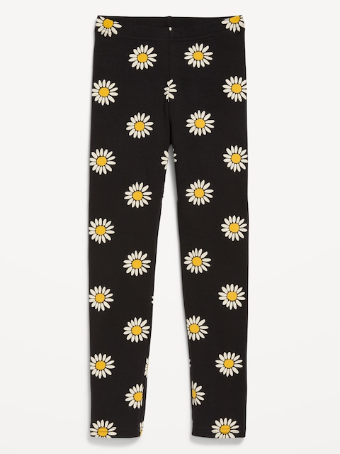 Printed Leggings for Girls - Daisy Print