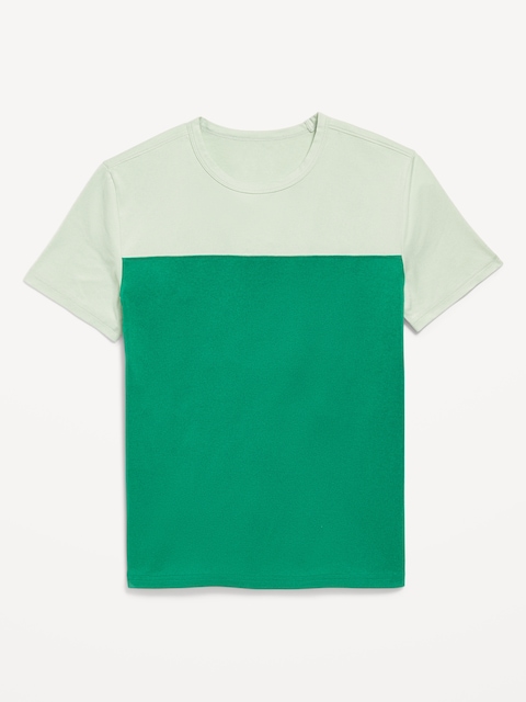 CloudMotion Color-Block Graphic T-Shirt for Boys - Green Mangrove