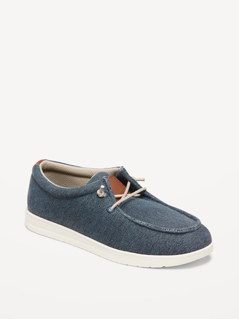 Slip-On Knit Deck Shoes for Boys - Navy Blue