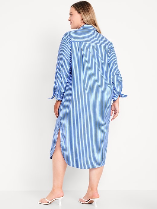 Image number 7 showing, Striped Midi Shirt Dress