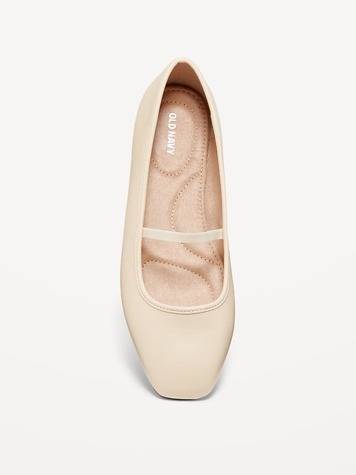 Image number 3 showing, Mary Jane Square-Toe Ballet Flats