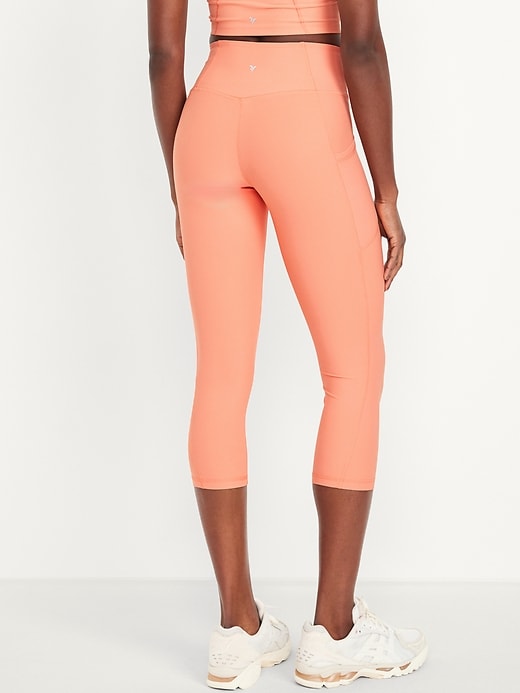 Image number 5 showing, High-Waisted PowerSoft Crop Leggings