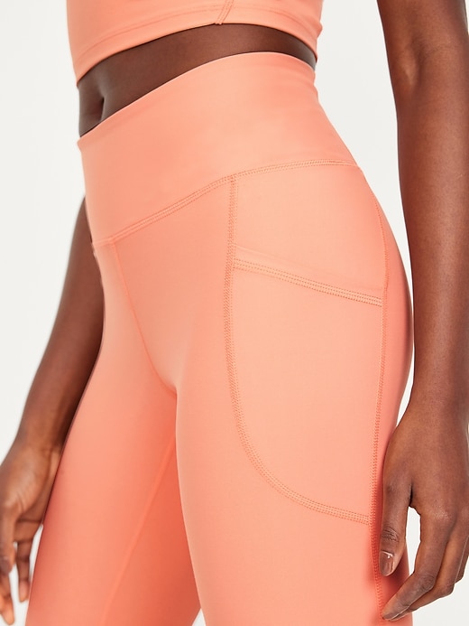 Image number 6 showing, High-Waisted PowerSoft Crop Leggings