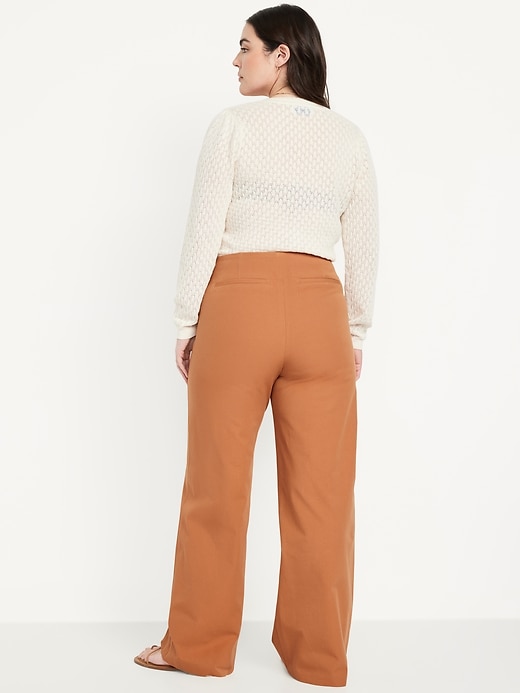 Image number 5 showing, High-Waisted Pull-On Pixie Wide-Leg Pants