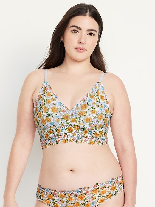 Image number 5 showing, Lace Longline Bralette