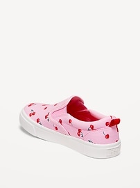 View large product image 4 of 4. Glitter Canvas Slip-On Sneakers for Girls