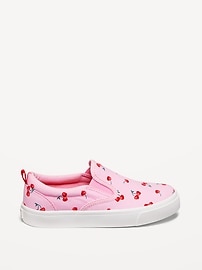 View large product image 3 of 4. Glitter Canvas Slip-On Sneakers for Girls