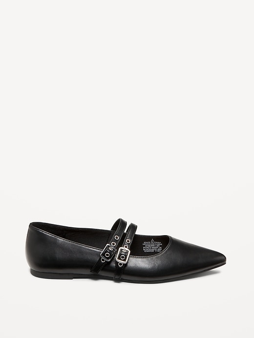 Image number 3 showing, Double-Buckle Mary Jane Flats