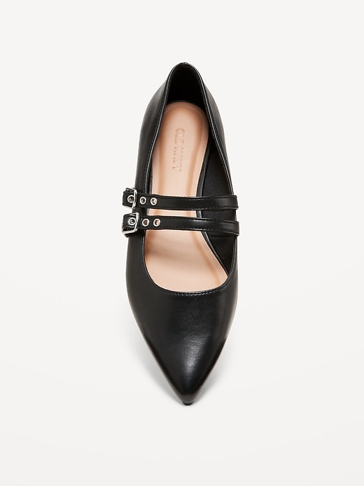 Image number 2 showing, Double-Buckle Mary Jane Flats